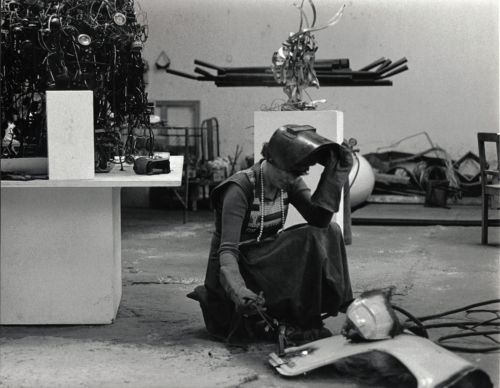 Feliza Bursztyn in ihrem Atelier, 1981. Mit freundlicher Genehmigung von Estate Feliza Bursztyn