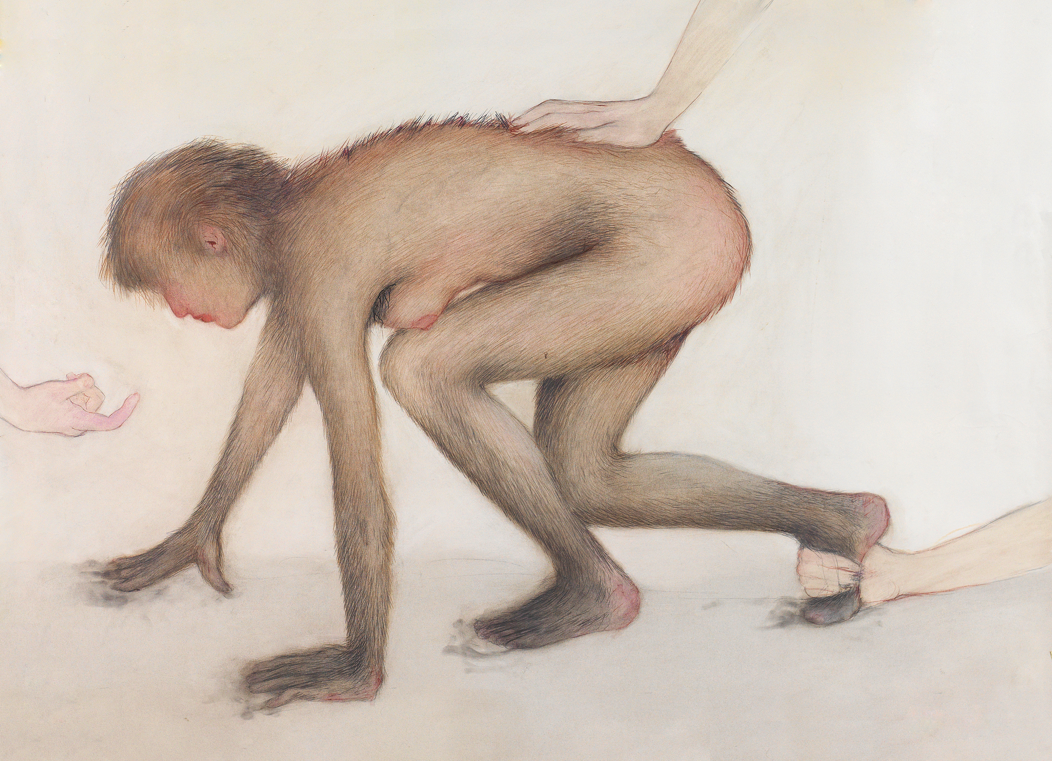 Birgit Jürgenssen, Untitled, 1978, pencil and colored pencil on paper, 92 x 122 cm.  Grazyna Kulczyk Collection © Estate Birgit Jürgenssen / Bildrecht Vienna, 2026; Courtesy Galerie Hubert Winter